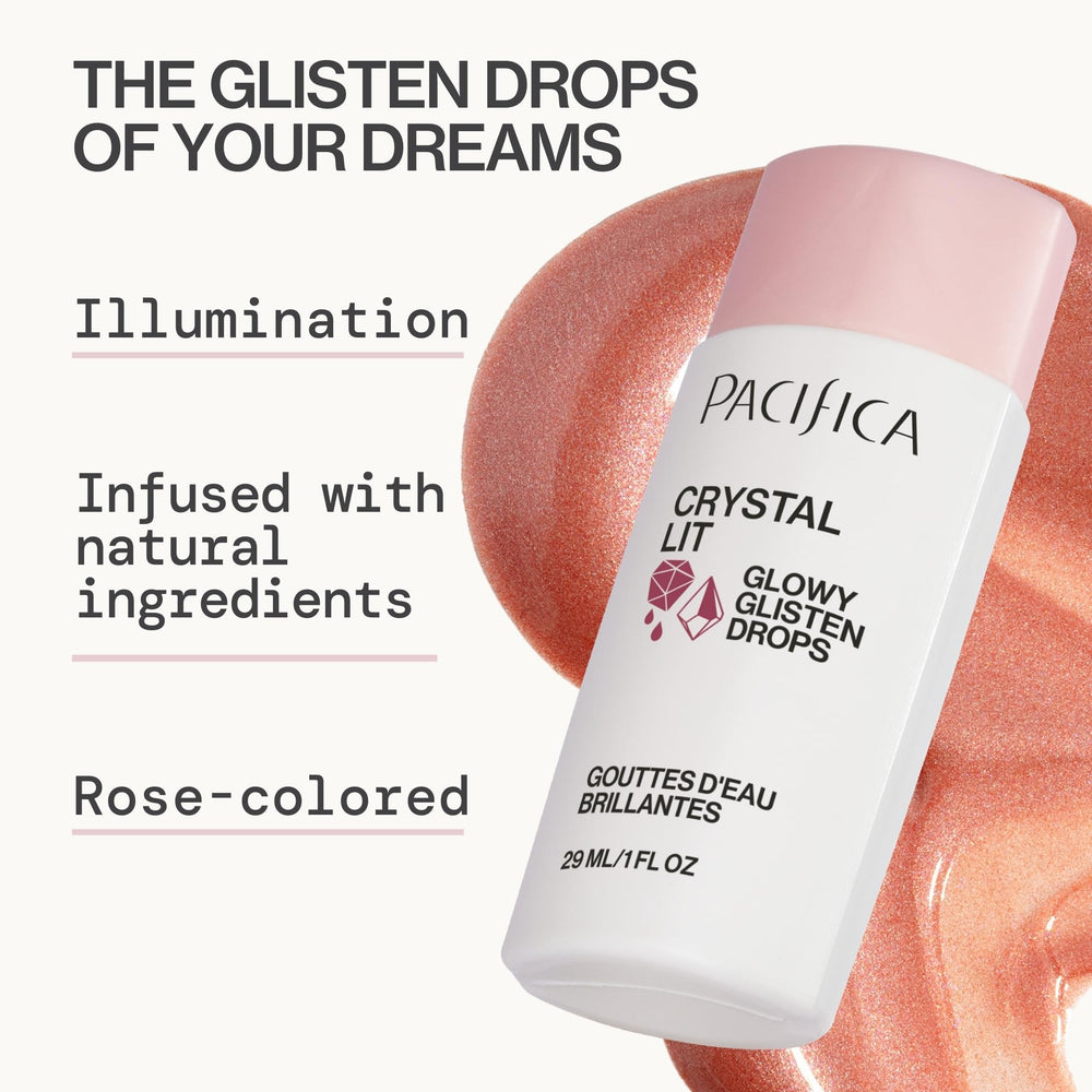 Pacifica Crystal Lit dropper detail for precise, mess-free application