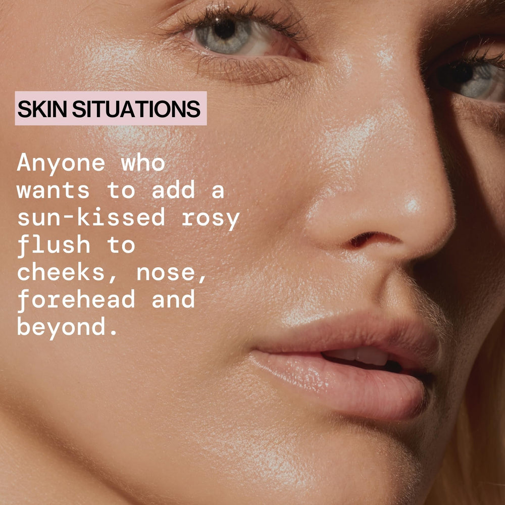 Pacifica Crystal Lit mixed with foundation for all-over luminous skin