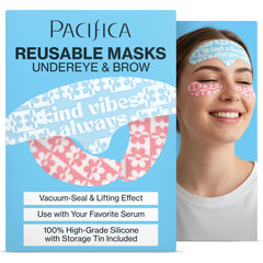 Pacifica forehead mask front view showing coverage and smoothing benefit