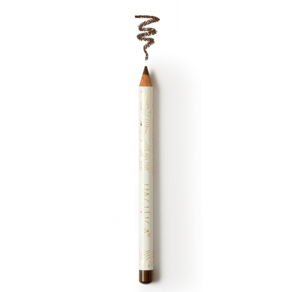 Pacifica eyeliner applied along lashes showing precise wing, enhances eye definition
