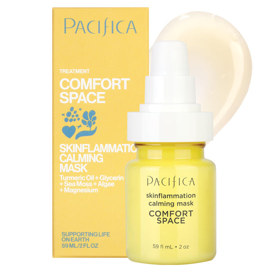 Pacifica front packaging showing calming mask benefits and clean branding