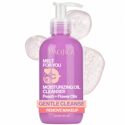 Pacifica front packaging showing Melt For You cleanser and clear product benefit