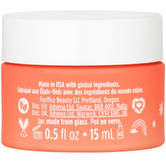 Pacifica Glow Baby tube with recyclability icon emphasizing sustainable packaging advantage