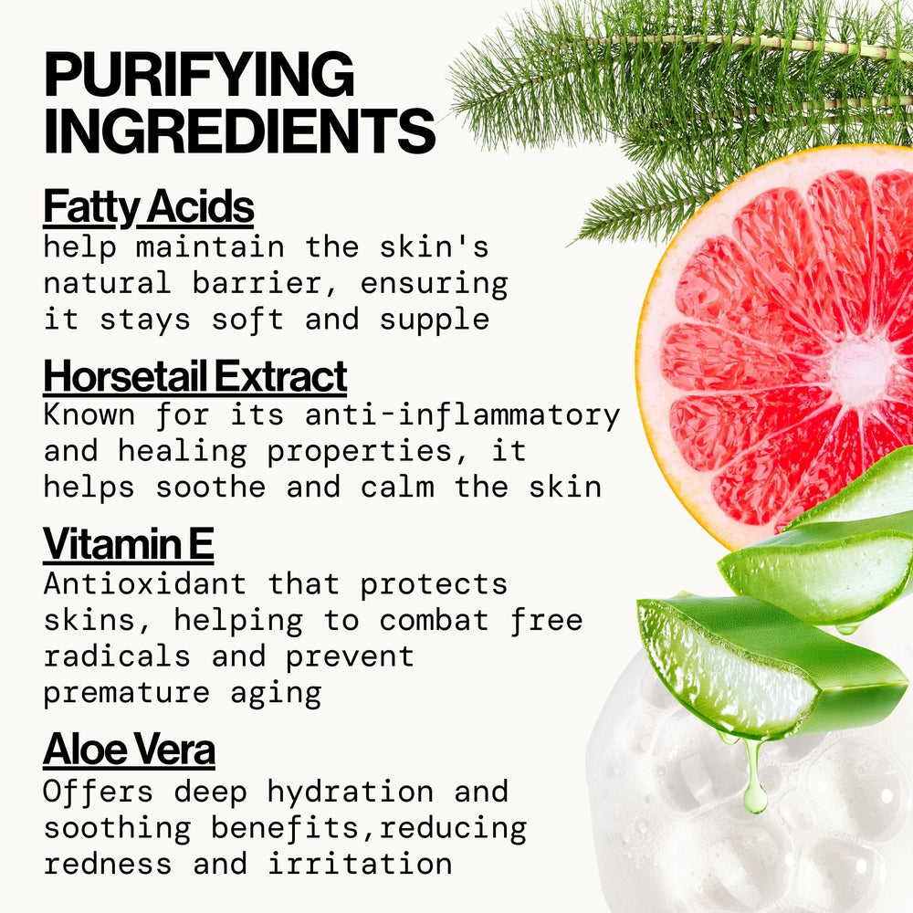 Pacifica bottle label detail showing clean ingredients and cruelty-free benefit
