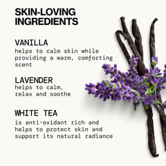 Pacifica creamy texture lather on skin demonstrating softening benefit