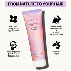 Pacifica creamy conditioner texture showing rich moisture delivery
