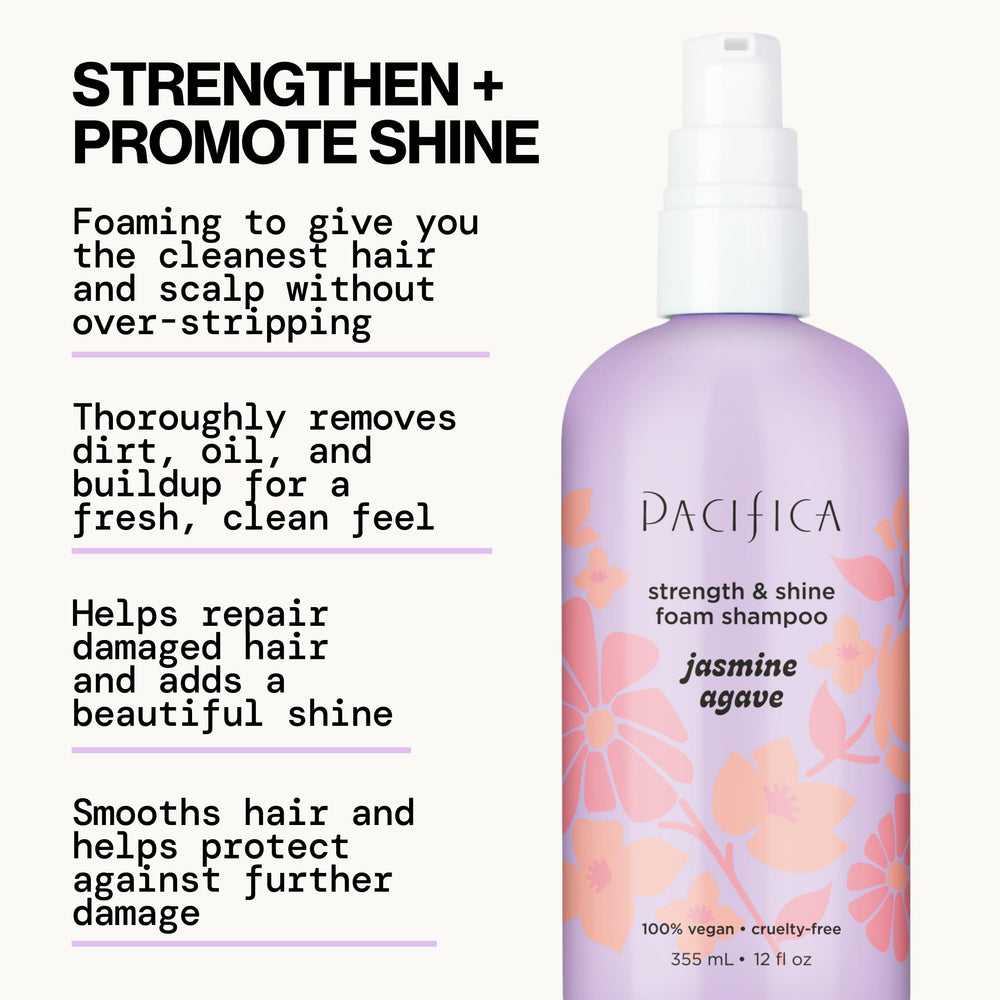 Pacifica close-up of airy foam texture for gentle cleansing