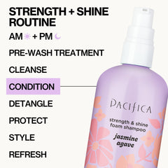 Pacifica bottle held in hand showing size and travel-friendly scale
