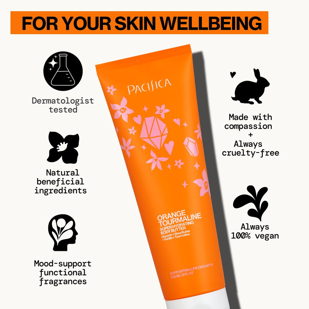 Pacifica label close-up highlighting clean-beauty claims and reassurance