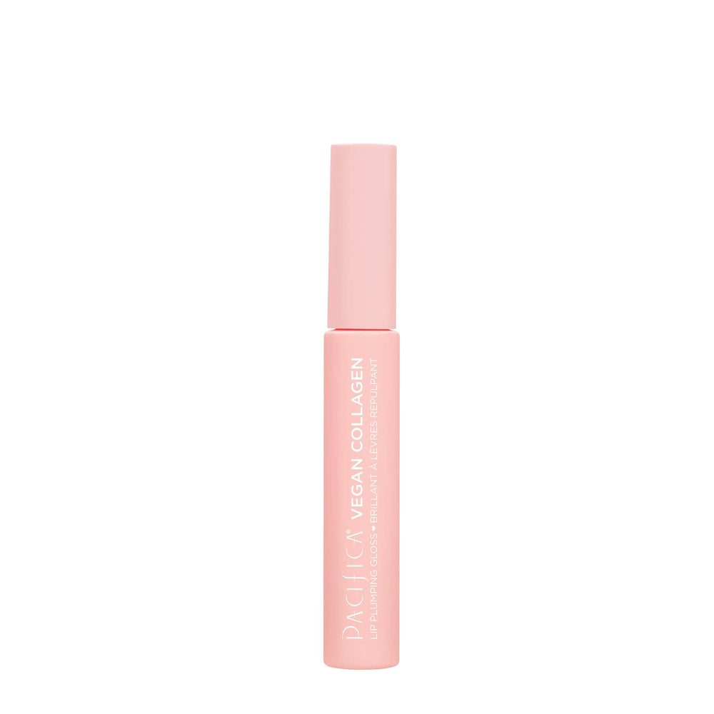Pacifica gloss dabbed over lipstick showing highlight effect and added dimension