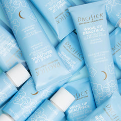 Pacifica recyclable aluminum tube detail, eco-friendly packaging benefit