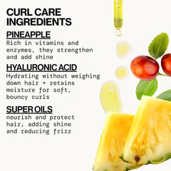 Pacifica conditioner applied in shower improving curl definition