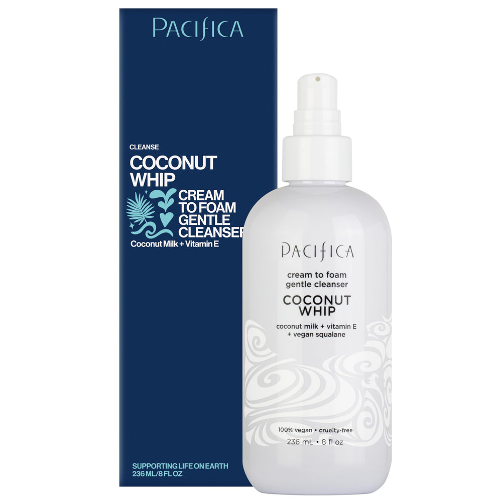 Pacifica pump and label close-up highlighting ingredient clarity