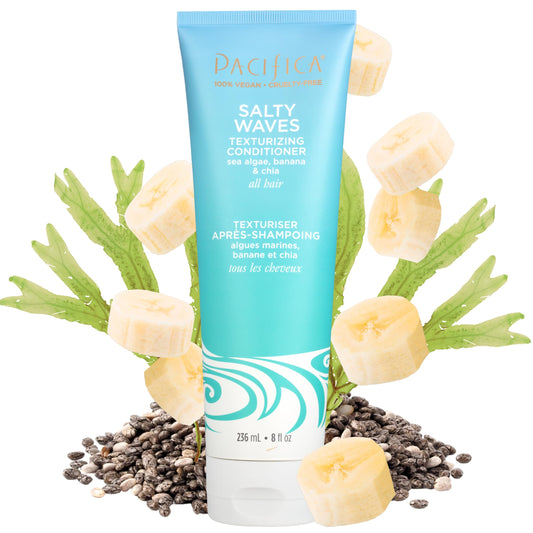 Pacifica bottle front packaging showing label and banana scent benefit