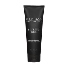 Pacinos front packaging showing bottle and brand benefits for grooming