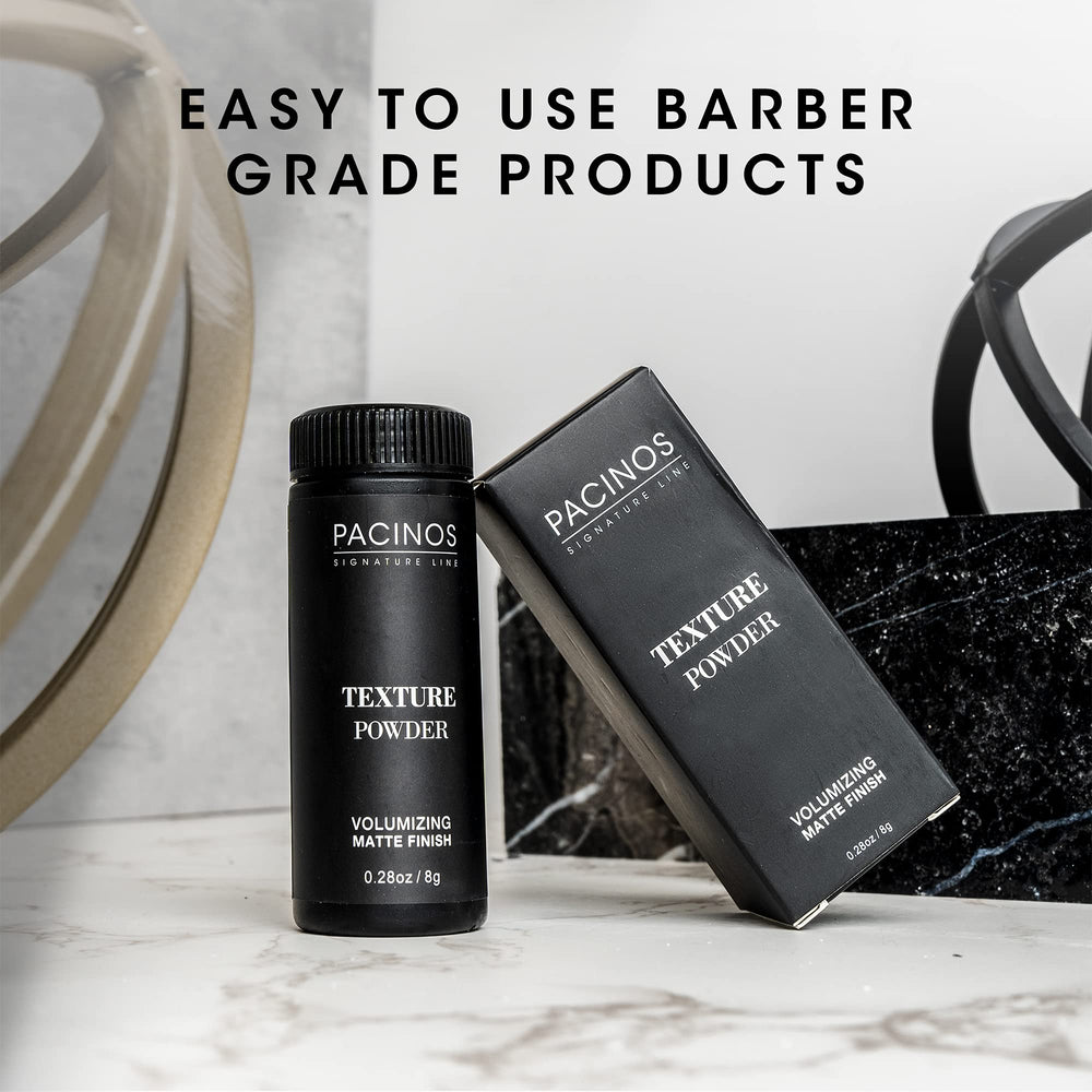 Pacinos in toiletry bag illustrating portability for on-the-go styling