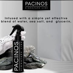 Pacinos styled beach waves on model showing natural movement benefit
