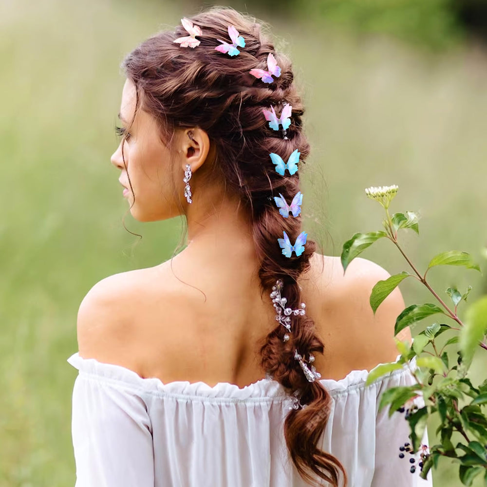 Paderison clips in half-up hair demonstrating decorative motion benefit