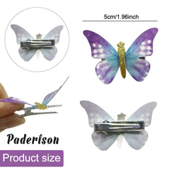 Paderison close-up of fabric butterfly wing texture highlighting soft detail