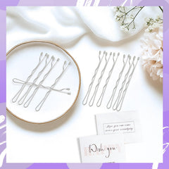 Pagabach pins laid by ruler demonstrating 2-inch length for anchoring styles