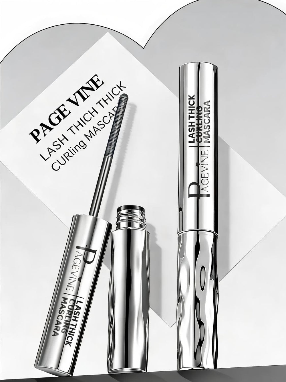 PAGE VINE open tube with brush showing washable metal-tip detail