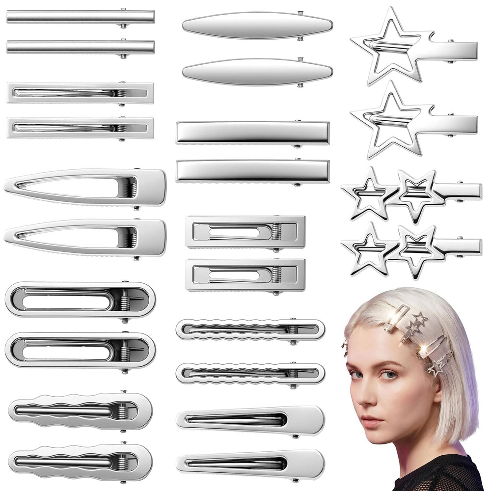 PAGOW front packaging showing 24 silver clips for versatile styling