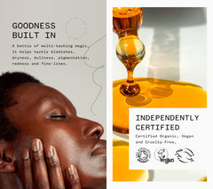 PAI SKINCARE oil being applied to cheek to demonstrate smooth application and conditioning