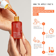 PAI SKINCARE label close-up showing clean, vegan ingredient claims for sensitive skin reassurance