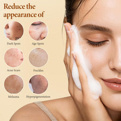 PALFICAB ingredient label close-up featuring kojic acid, turmeric, vitamin C benefits