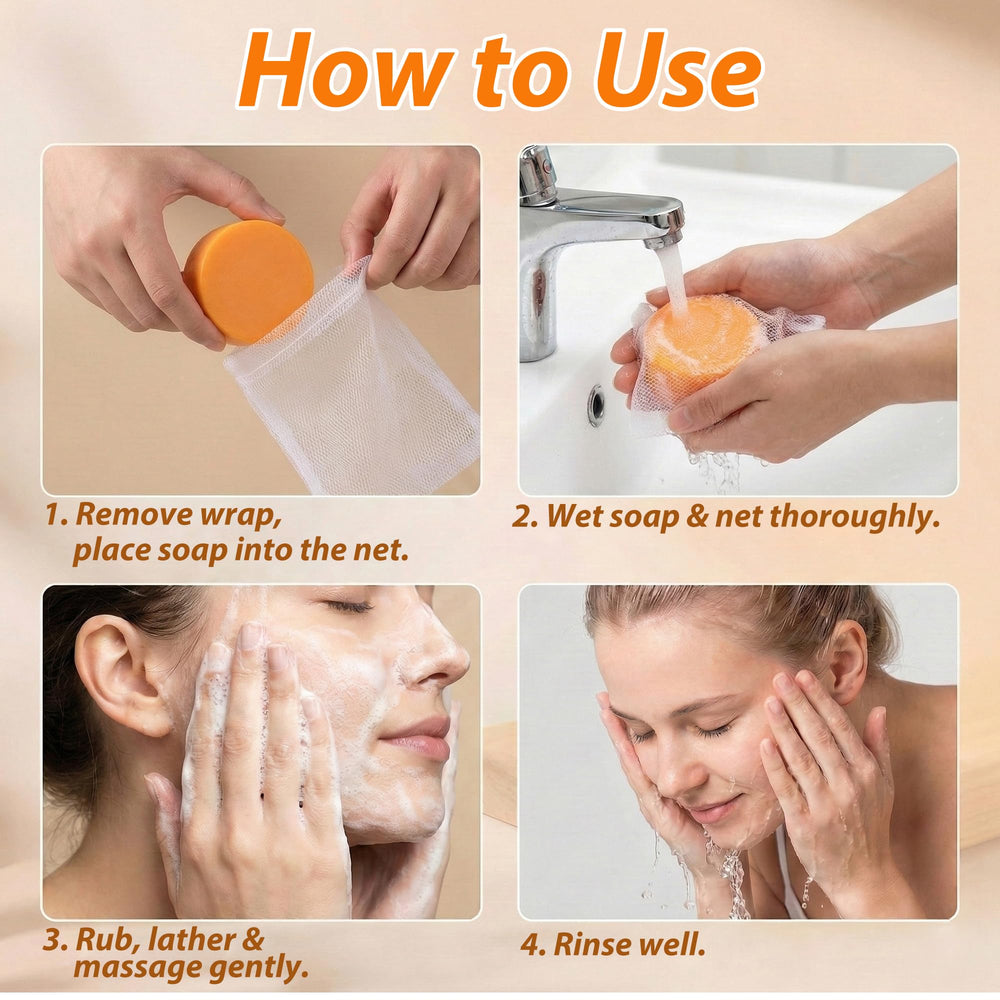 PALFICAB soap hanging in shower showing easy drying and travel-friendly use