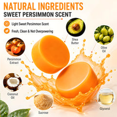 PALFICAB soap held in hand to show 120g size and lasting use