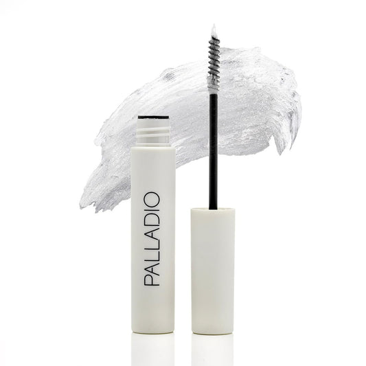 Palladio front tube showing clear brow gel, compact and travel-friendly