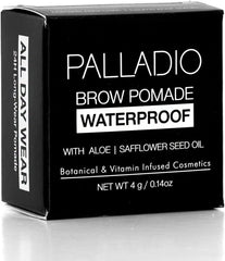 Palladio brow pomade in daytime look demonstrating long-wear confidence