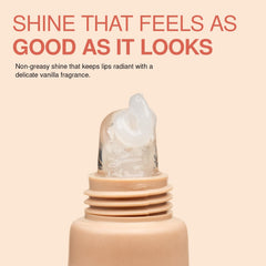 Palladio gloss texture swipe highlighting hydrating, shiny finish