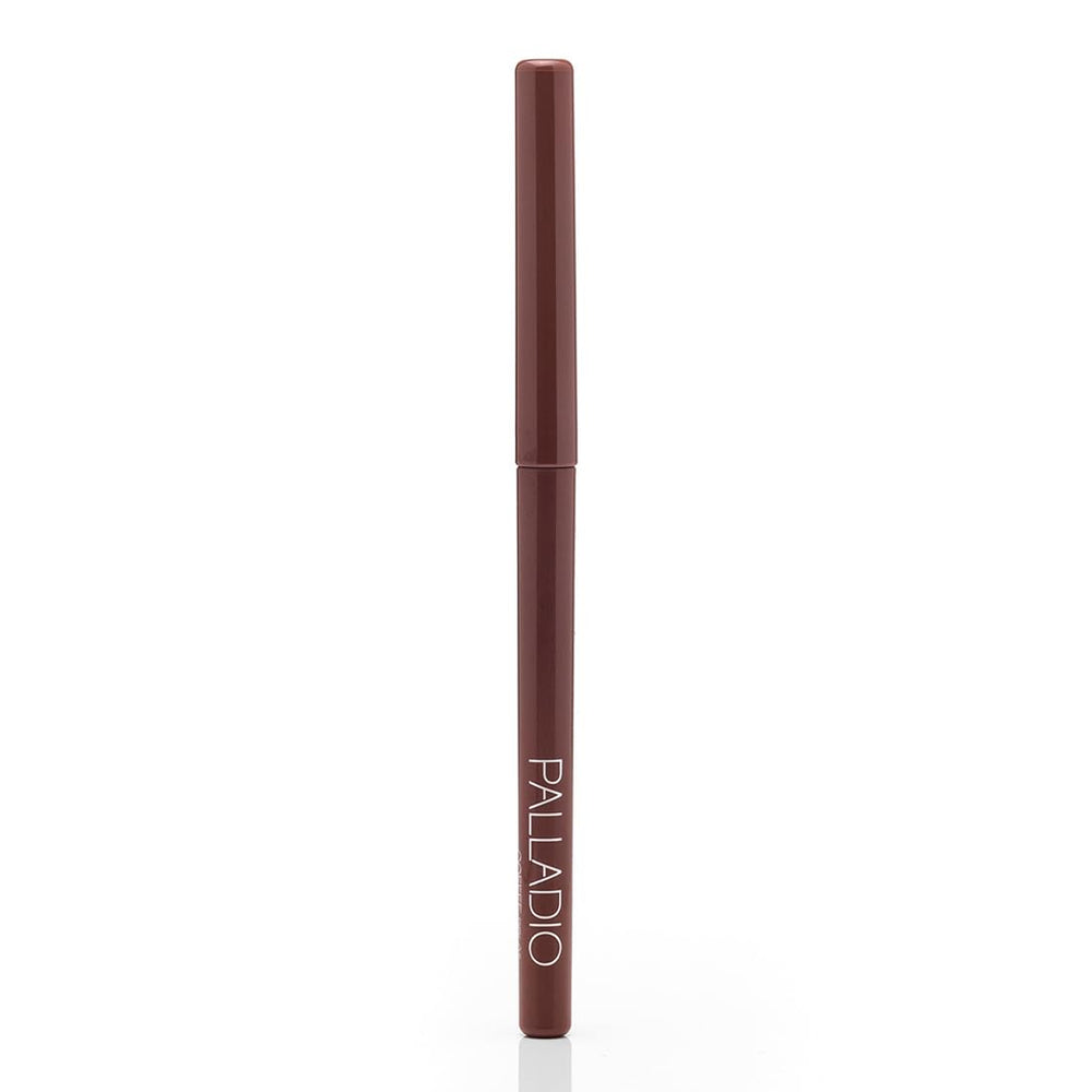 Palladio coffee next to a coin showing slim twist-up pencil scale and convenience
