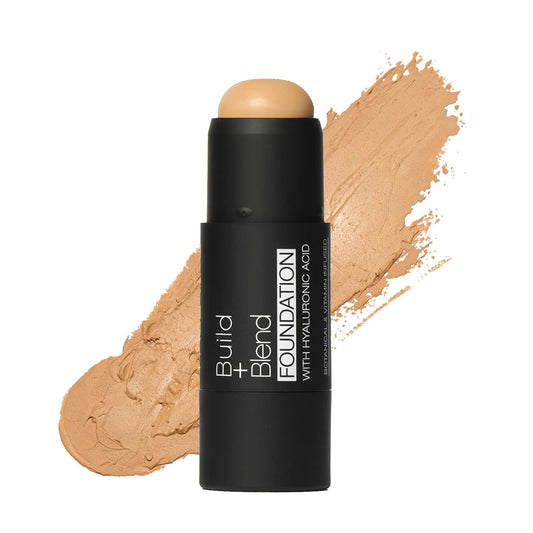 Palladio front view of foundation stick showing compact packaging and shade