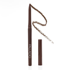 Palladio front packaging showing black brown pencil and benefits