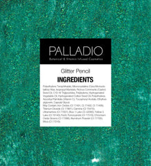 Palladio ingredient label with vitamin and oil benefits visible