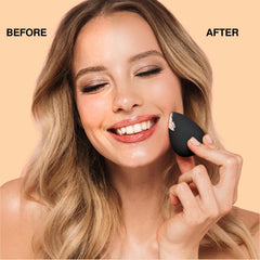 Palladio label detail with ingredients and cruelty-free logo emphasizing clean beauty