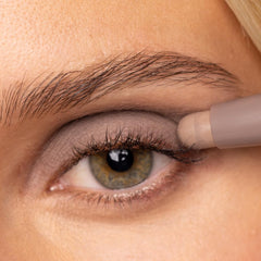 Palladio swatch of Matte Mocha on skin showing smooth, buildable texture