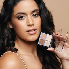 Palladio Miss Popular tucked in a makeup bag conveying portability and on-the-go convenience