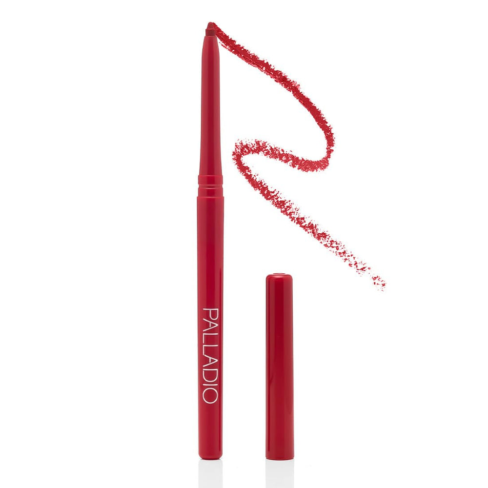 Palladio front packaging showing Red Rose liner, conveys elegant portability