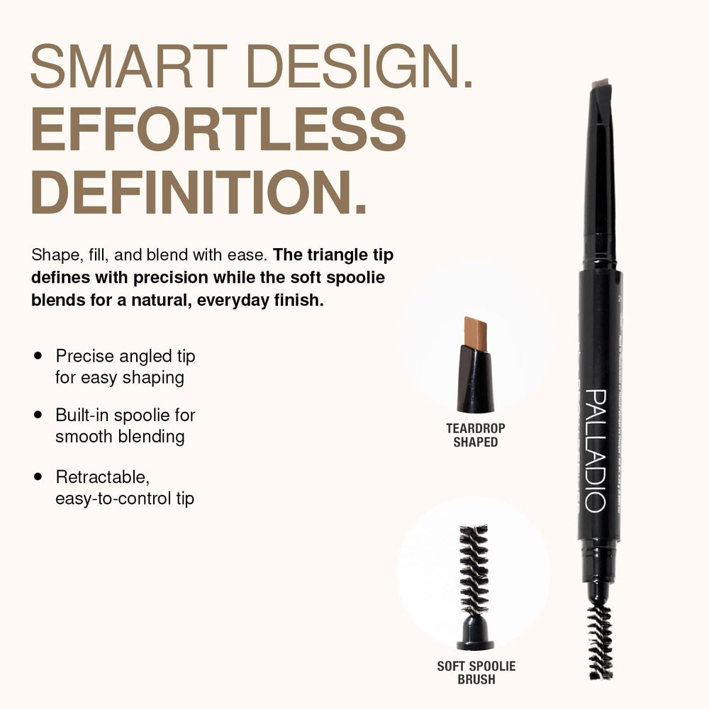 Palladio spoolie brush detail blending color smoothly for natural finish