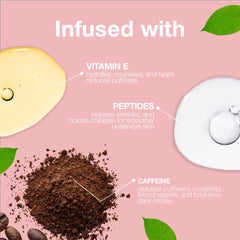 Palladio before and after under-eye comparison demonstrating brightening