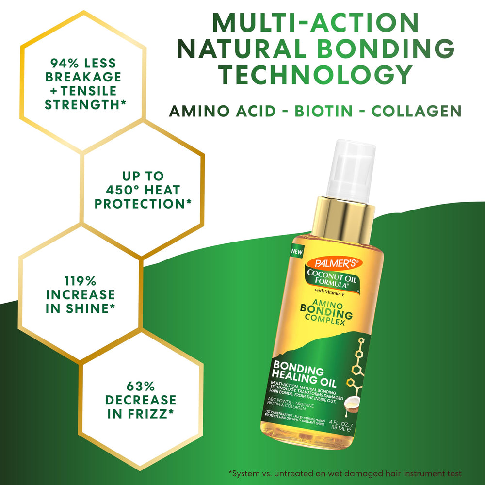 Palmer's product being applied to damp hair for smoother styling benefit