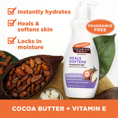 Palmer's close-up of creamy lotion texture illustrating rich hydration
