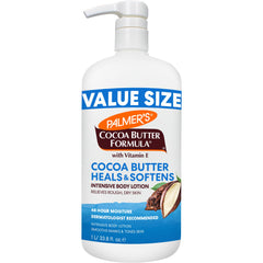 Palmer's pump bottle front view showing label and large-size convenience
