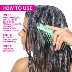 Palmer's before and after hair demonstrating smoother, shinier results