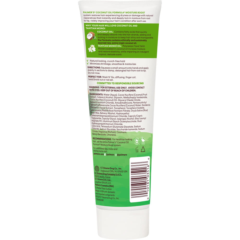 Palmer's back label ingredients list displayed clearly for ingredient transparency