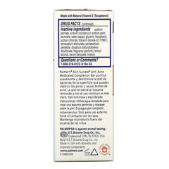 Palmer's Eventone bar in hand cleansing face demonstrating refreshed skin benefit